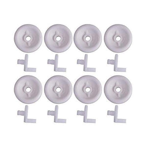 8-Pack General Electric PDW7300J10BB Lower Rack Wheels Compatible Replacement