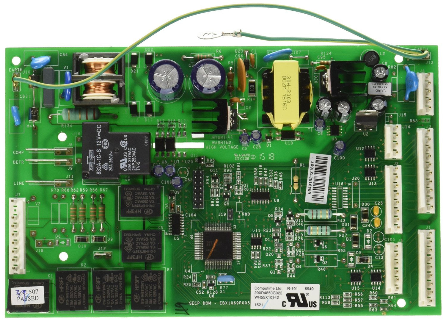 Main Control Board for General Electric GSH22KGMBBB Refrigerator